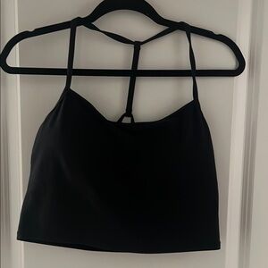 Black Backless Crop Camisole